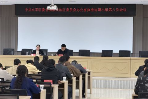 宜昌市点军区召开行政执法领域民生实事工作推进会暨“宜码护企”涉企行政检查专题培训会