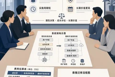 软件系统二次开发多少钱？现成系统改功能与重新定制怎么选？