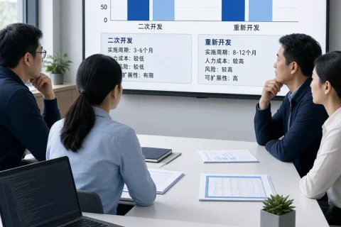 软件系统二次开发多少钱？在原系统基础上增加功能与重新开发怎么比价？