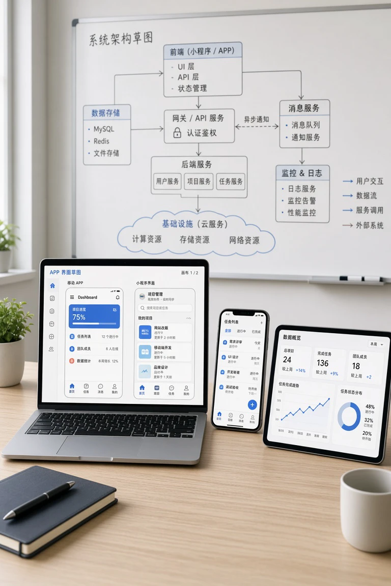 企业APP和小程序一起定制开发多少钱？多端复用与后台建设能省多少？