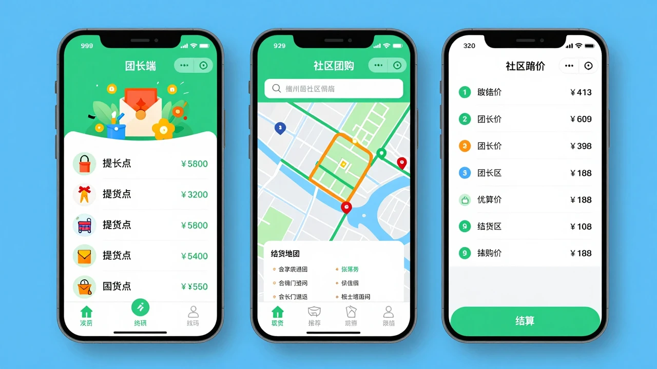 社区团购小程序定制开发多少钱？商品、团长、提货点与结算功能如何计费？