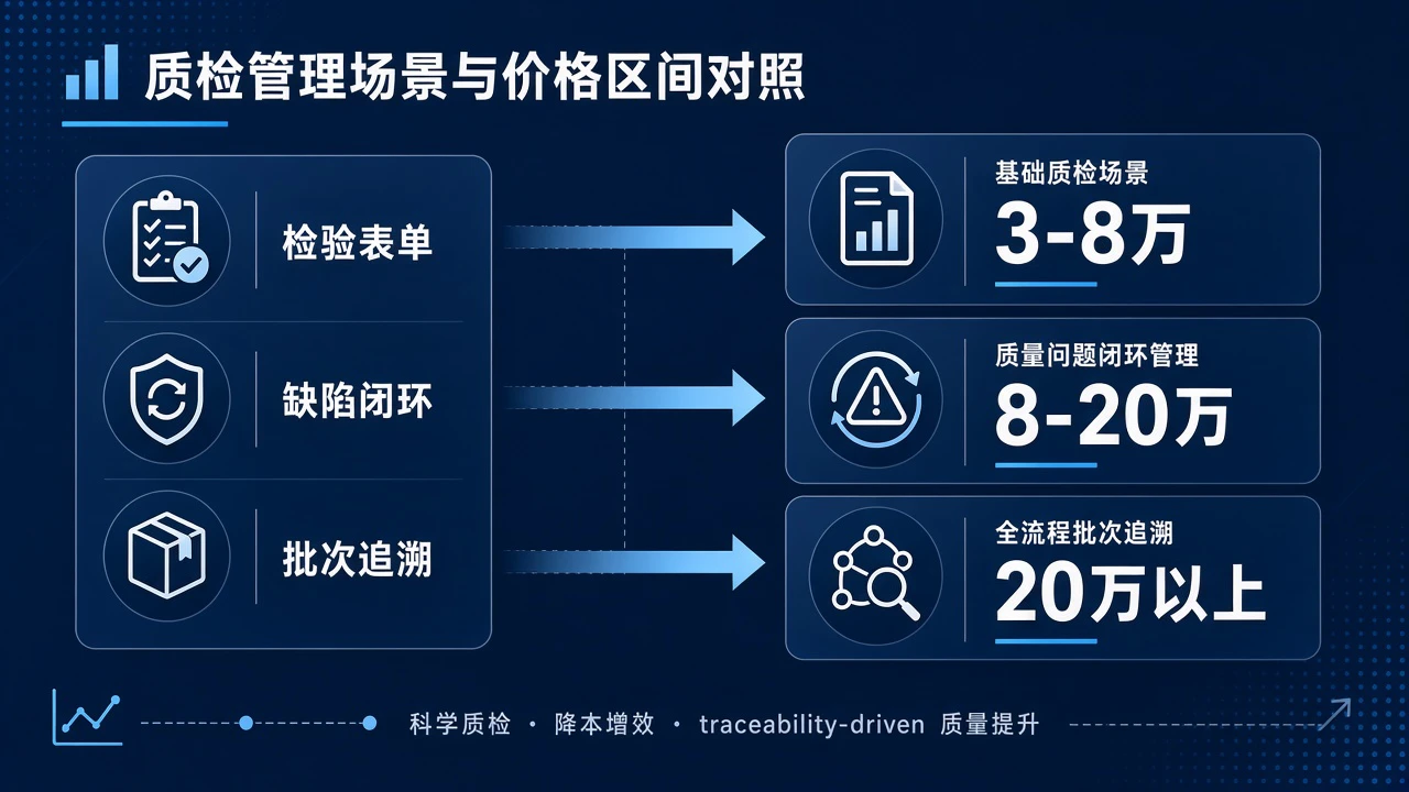 企业质量检验与问题追踪系统要多少钱?检验表单、缺陷闭环和批次追溯如何估算? 企业质量检验与问题追踪系统要多少钱?检验表单、缺陷闭环和批次追溯如何估算?