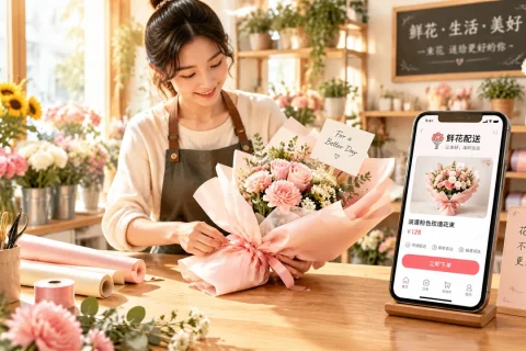开发一个花店鲜花配送小程序多少钱？商品管理、配送排期与贺卡定制如何计费？