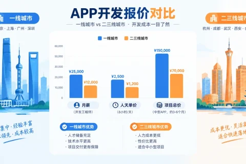 同样一个APP，一线城市和二三线城市报价差多少？人力成本怎么影响价格？