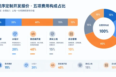 小程序定制开发报价里，UI设计、后台管理和测试各占多少钱？