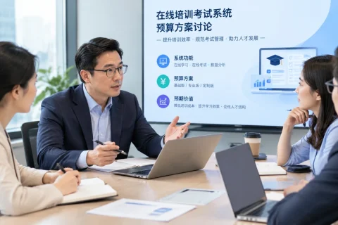 开发一个企业在线培训考试系统要多少钱？课程管理、在线考试与证书发放如何计费？