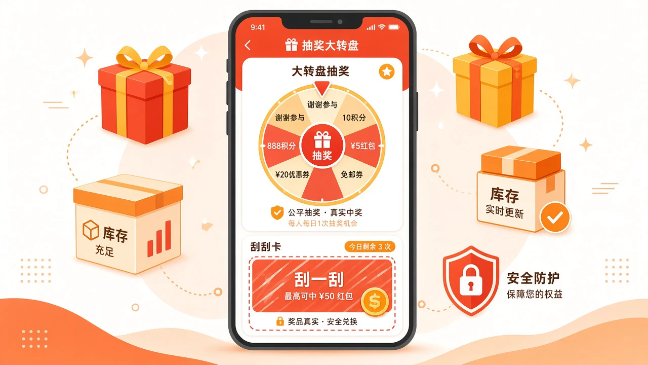 开发一个抽奖营销小程序多少钱?活动配置、奖品库存与防刷规则如何拆分费用? 开发一个抽奖营销小程序多少钱?活动配置、奖品库存与防刷规则如何拆分费用?