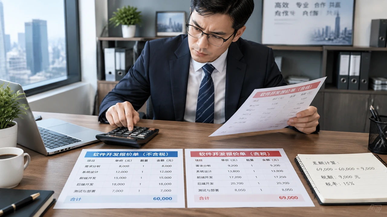 软件定制开发报价含税和不含税差多少?开票税率和税费怎么算? 软件定制开发报价含税和不含税差多少?开票税率和税费怎么算?
