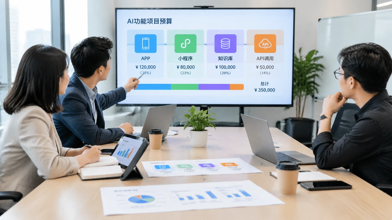 APP或小程序接入AI大模型功能要多少钱？接口调用、知识库和内容审核怎么计费？